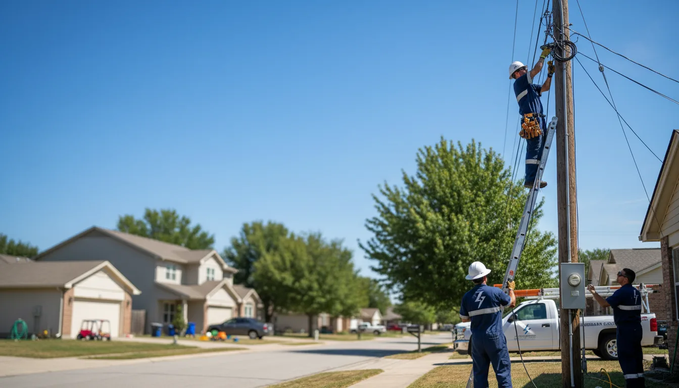 Residential electrician providing installation services in Knox City, TX